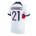 Günstige Paris Saint-Germain Lucas Hernandez #21 Auswärts Fussballtrikot 2023-24 Kurzarm